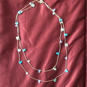 Kendra Scott turquoise and abalone necklace